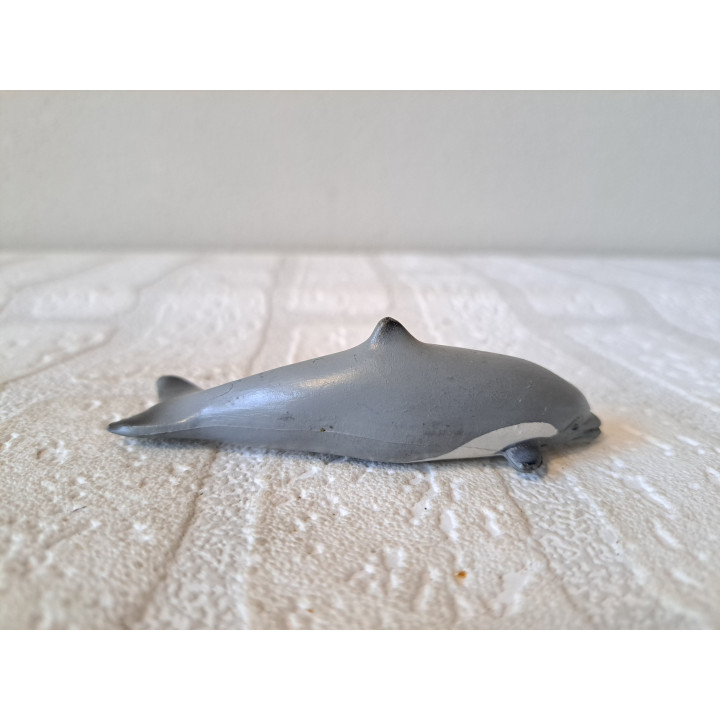 Dolfijn van rubber 9x2.5x3cm - dierfiguren