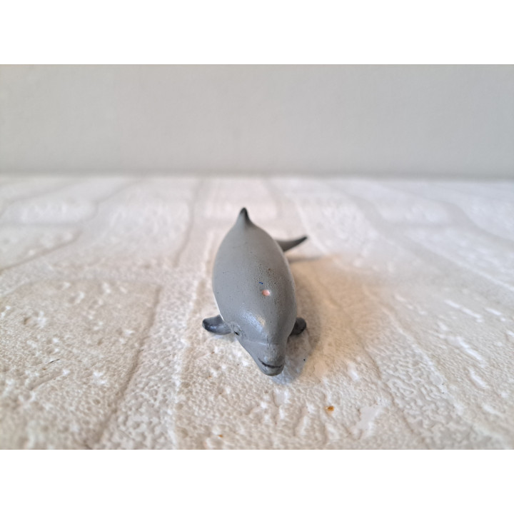 Dolfijn van rubber 9x2.5x3cm - dierfiguren