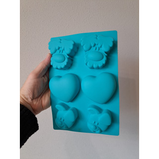 Woezel en Pip bakvorm, Silicoon 25x17x3cm