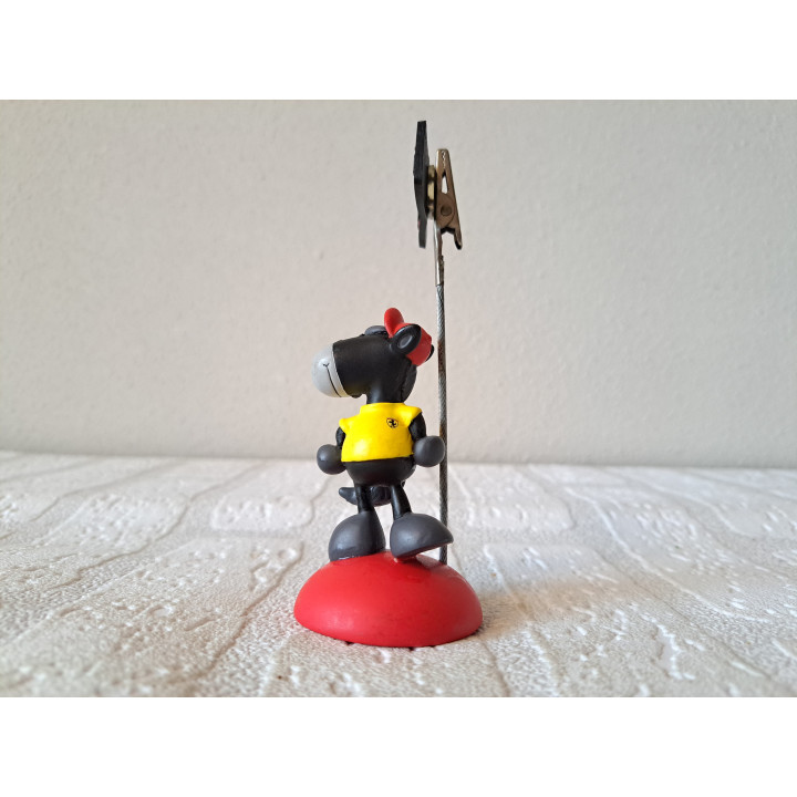 Paard, Ferrari bord en logo, fotohouder, kunsthars D4x12cm - fotohouder