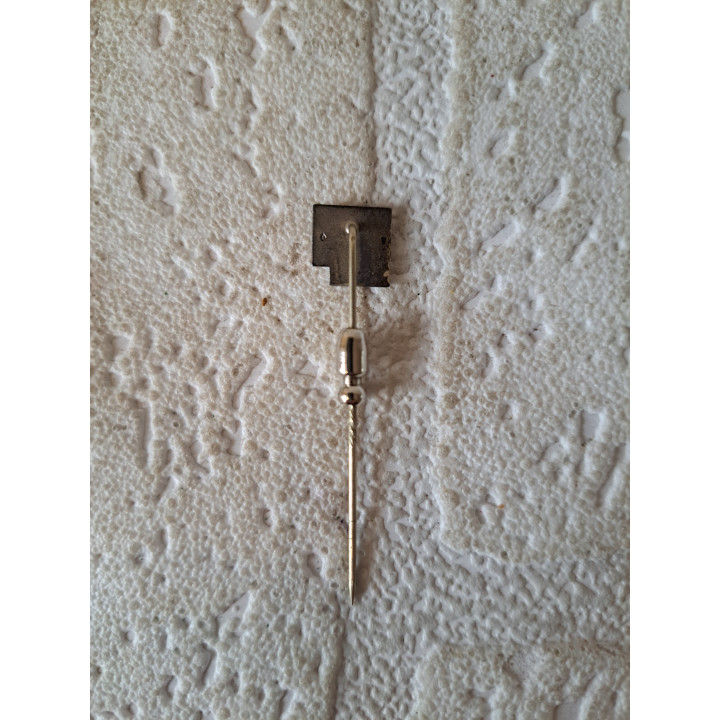 Zilver PTT speld in doosje, Rijksmunt Utrecht, 8x3x2cm - PTT
