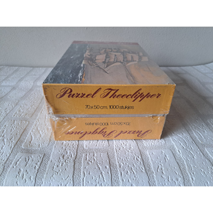 Piggelmee en Theeclipper 2x 1000 stukjes puzzels Van Nelle -  puzzels