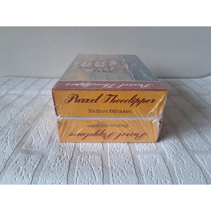 Piggelmee en Theeclipper 2x 1000 stukjes puzzels Van Nelle -  puzzels