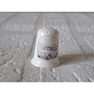 Fiat 500 1959 met landschap vingerhoedje
