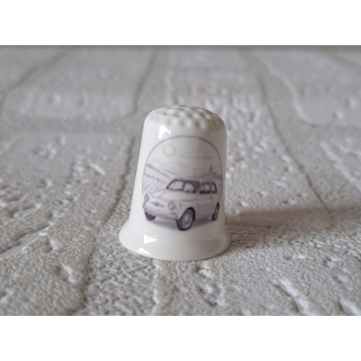 Fiat 500 1959 met landschap vingerhoedje