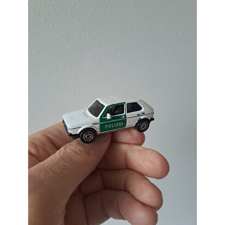 Volkswagen MK1 GTI Golf politie 1:64 Matchbox