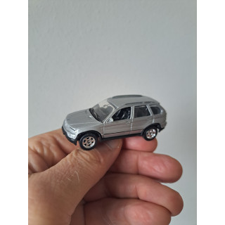 Bmw X5 1:64 Welly 52057 zilverkleurig