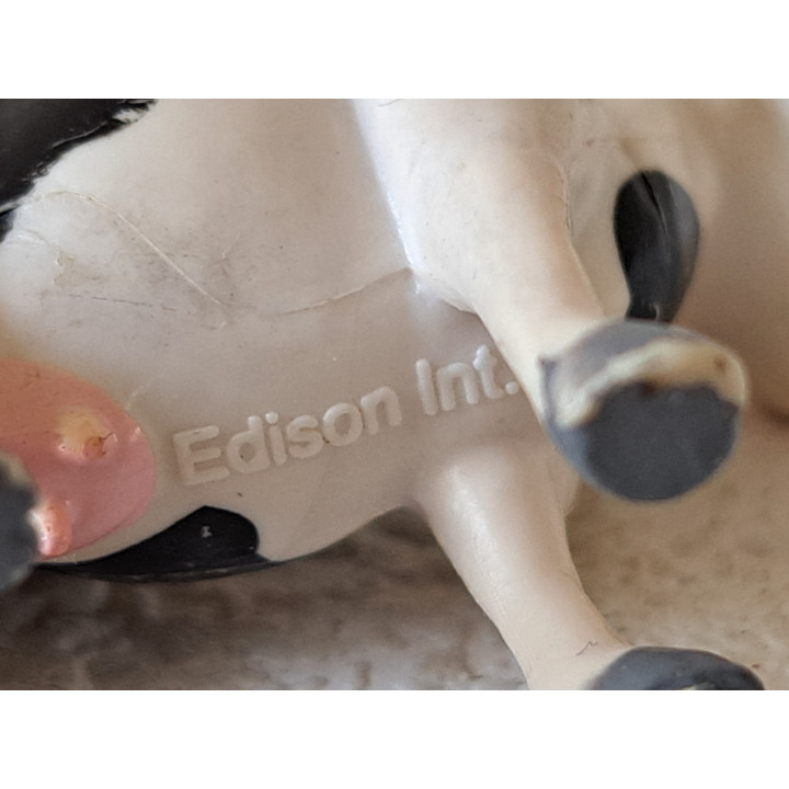 Klara de Koe Albert Heijn yoghurt, kunststof 3.5x1.5x3.5cm - dierfiguren