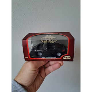 Wemi Audi TT Roadster Zwart (1:43) - Verpakking beschadigd