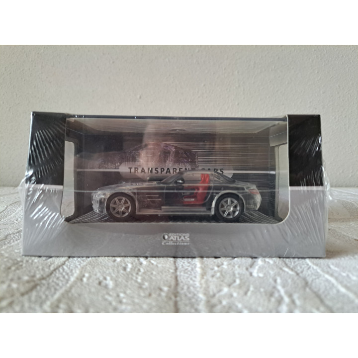 Mercedes Benz SLS AMG 2010 transparant 1:43 Atlas 7237001 - modelauto Mercedes Benz SLS AMG 2010 transparant 1:43 Atlas 7237001 - modelauto