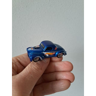 Hot Wheels '41 Willys Coupe Hot Rod Gasser - Blauw Metallic
