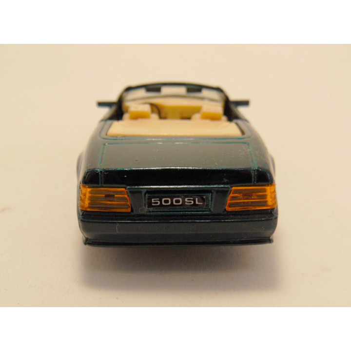 Mercedes 500 SL cabrio 1990 1:40 Maisto donkergroen