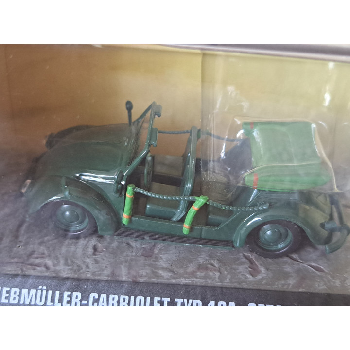 Volkswagen kever Hebmuller 18A Duitsland 1:43 Atlas 7123115 - militair