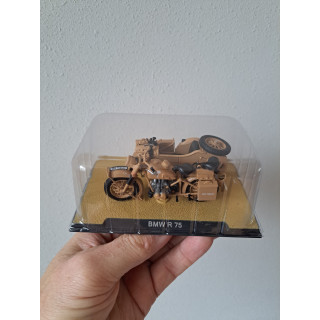 Bmw R 75 motor met zijspan 1:24 Duitsland Atlas 7895001