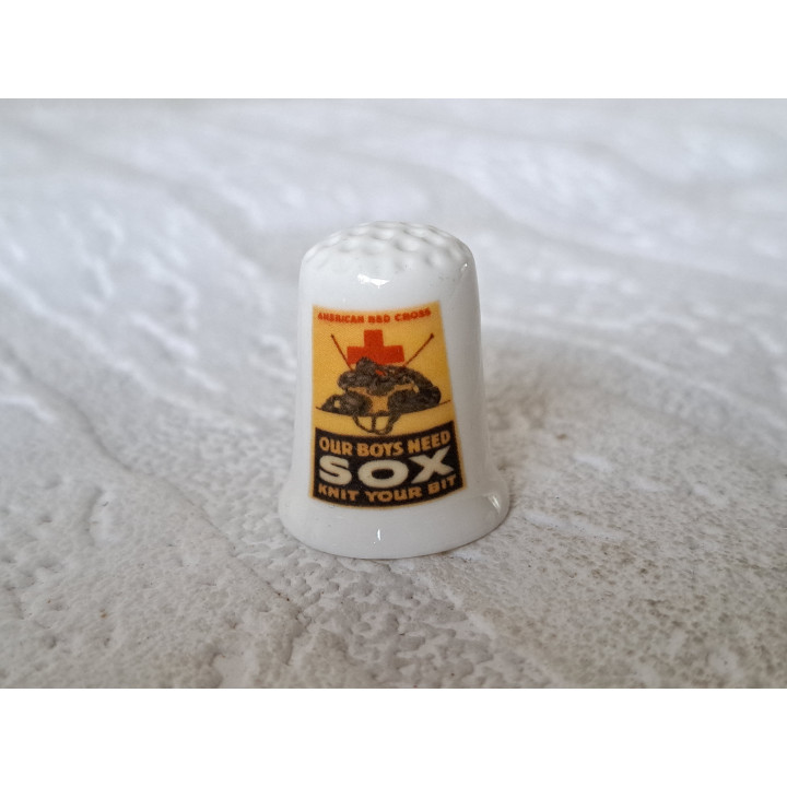 Rode Kruis Our Need Sox, Knit Your Bit Vingerhoedje (2)