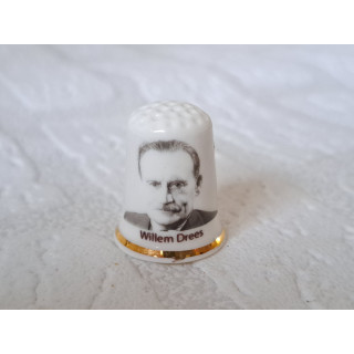 Willem Drees Kabinet Schermerhorn vingerhoedje, goudrandje