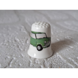 Mini Cooper 1956 groen vingerhoedje