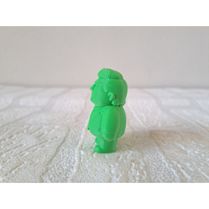 Donald Trump Amerika poppetje, kunststof abs 3.5x2.5x5cm - poppetjes