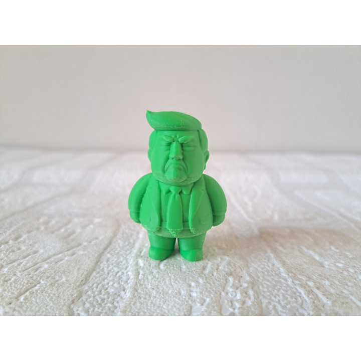 Donald Trump Amerika poppetje, kunststof abs 3.5x2.5x5cm - poppetjes