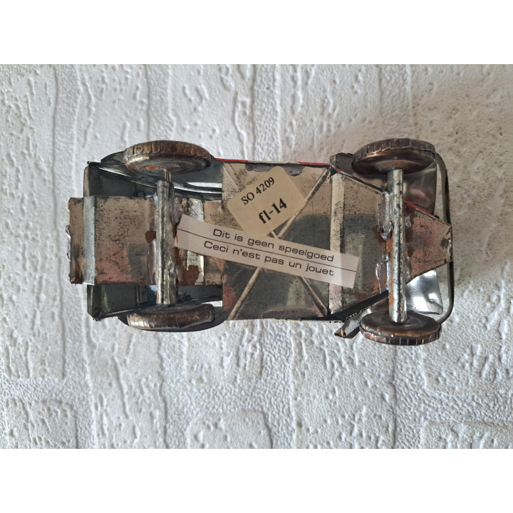 Citroen 2CV met sunroof, blik 12.5x6x6.5cm - modelauto Citroen 2CV met sunroof, blik 12.5x6x6.5cm - modelauto