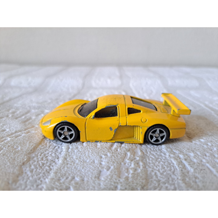 Hispano Suiza HS 21 GTS Sikusniper 1:55 Siku 0866 geel (2) - modelauto