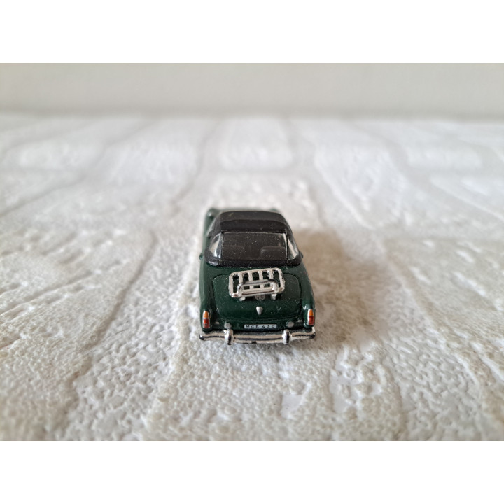 MGB softtop 1:72 Cararama groen, metaal - modelauto