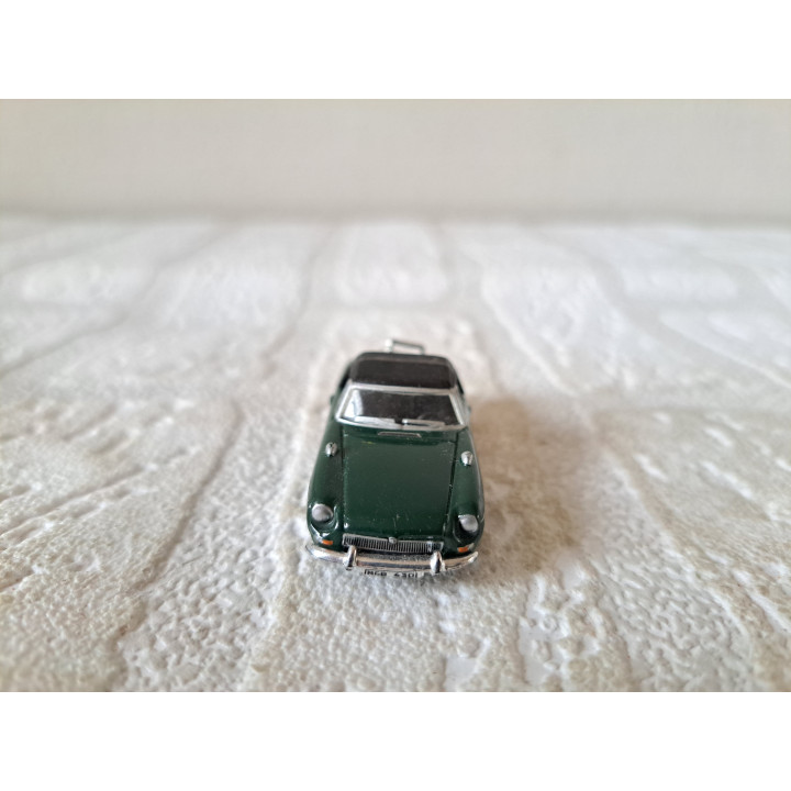 MGB softtop 1:72 Cararama groen, metaal - modelauto