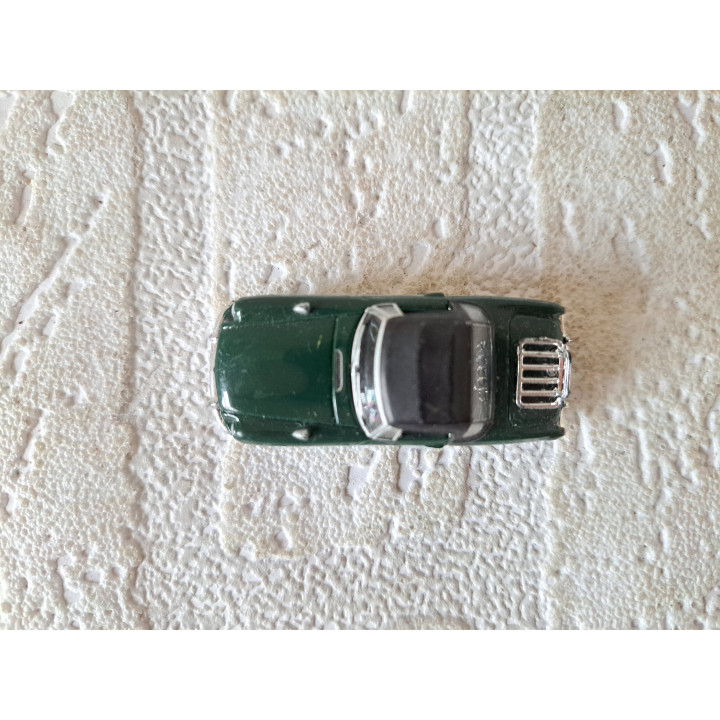 MGB softtop 1:72 Cararama groen, metaal - modelauto