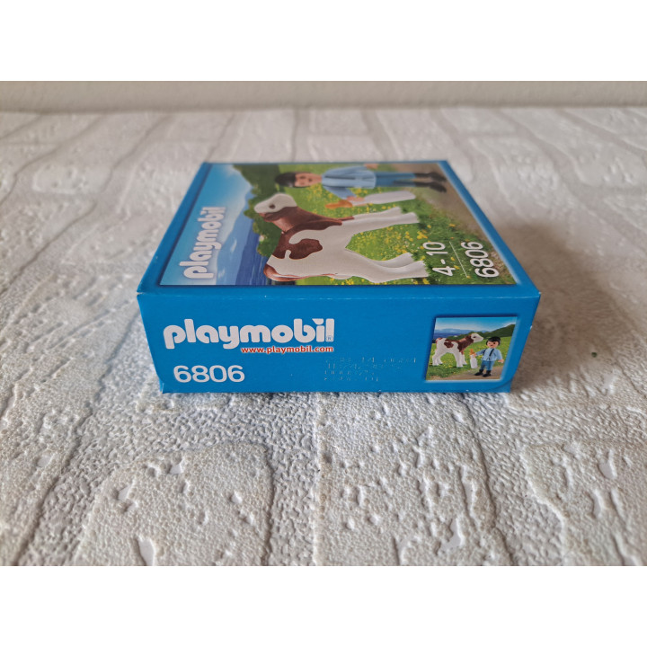 Jongen met koe en drinkfles Playmobil 6806 - playmobil