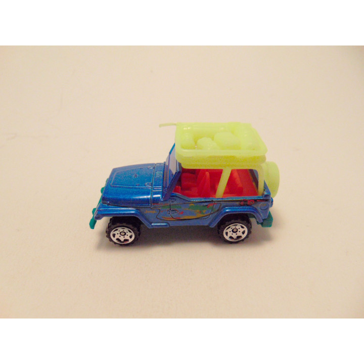 Jeep Wrangler 1998 1:56 Matchbox fluoriserend