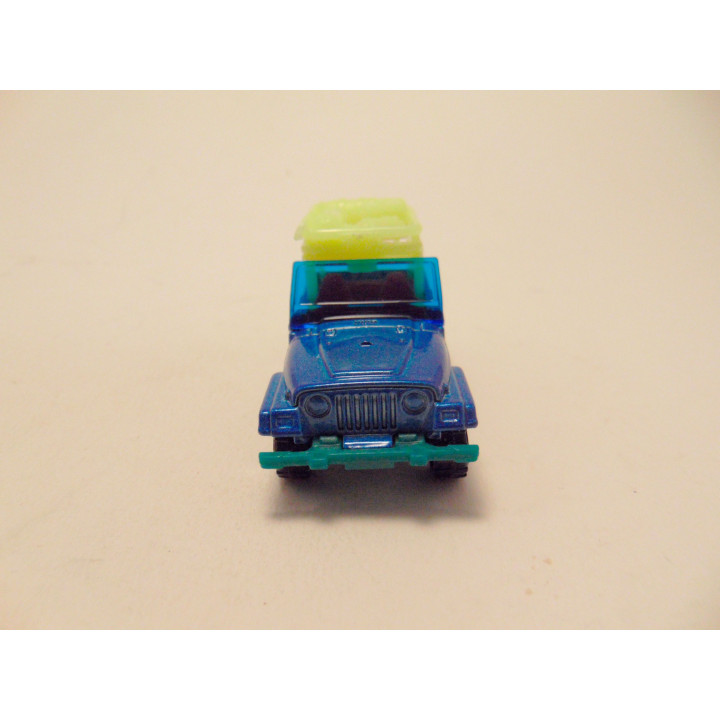 Jeep Wrangler 1998 1:56 Matchbox fluoriserend  - modelauto