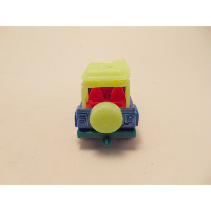 Jeep Wrangler 1998 1:56 Matchbox fluoriserend  - modelauto