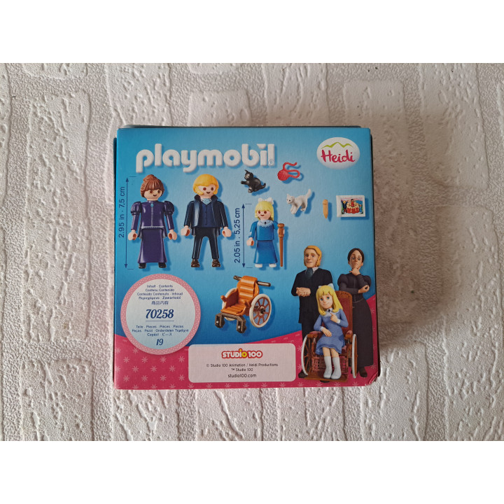 Heidi Klara met vader, juf Rottenmeier Playmobil Heidi 70258 - playmobil