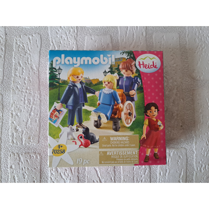 Heidi Klara met vader, juf Rottenmeier Playmobil Heidi 70258 - playmobil