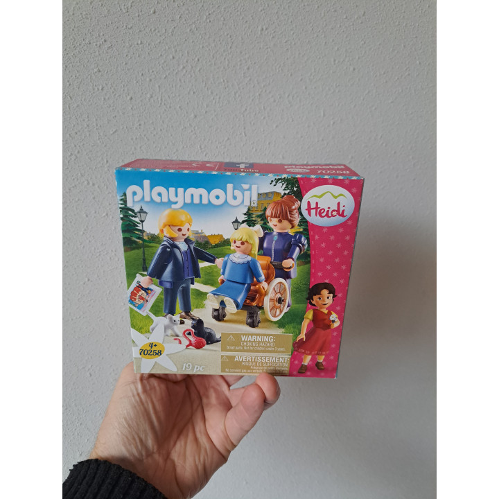 Heidi Klara met vader, juf Rottenmeier Playmobil Heidi 70258
