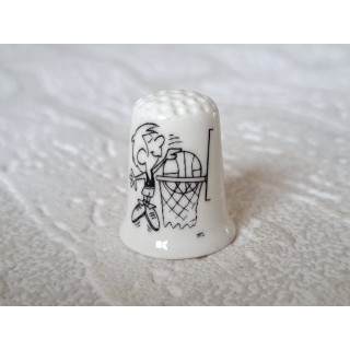 Sport basketbal tekening vingerhoedje