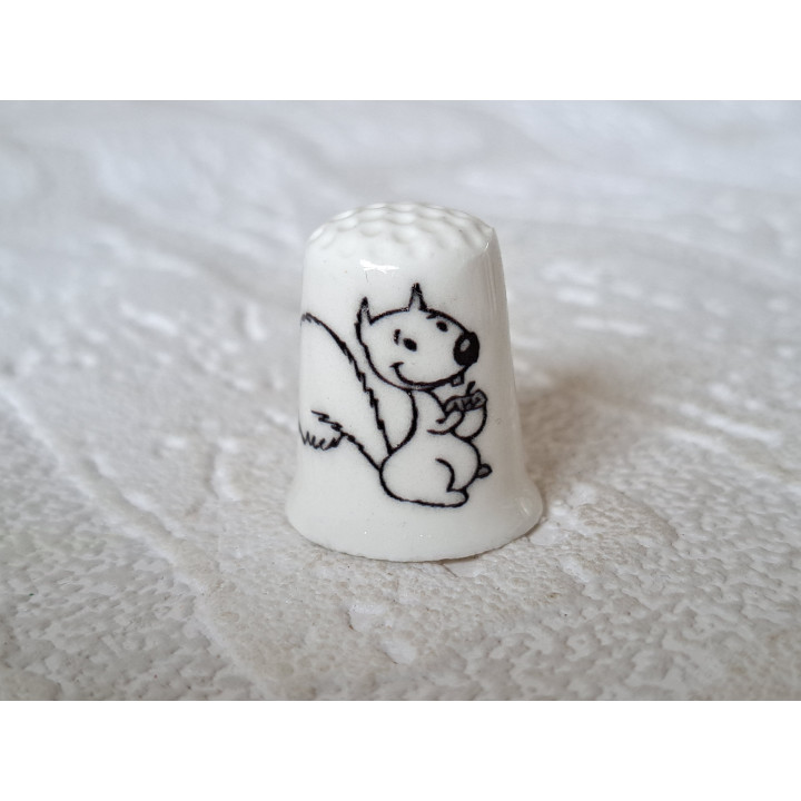 Eekhoorn tekening vingerhoedje Eekhoorn tekening vingerhoedje