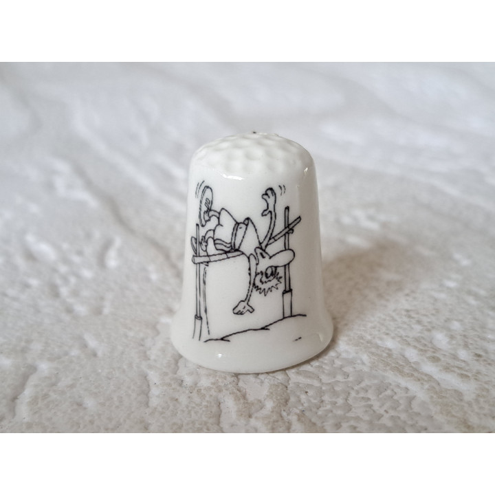 Sport hoogspringen tekening vingerhoedje