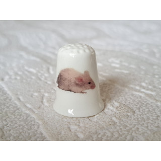 Witte muis vingerhoedje