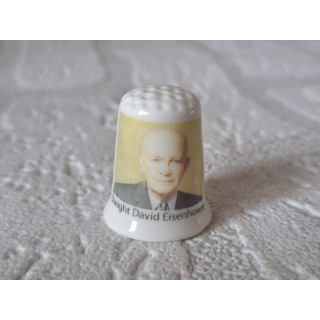 Dwight Eisenhower 34e president van USA vingerhoedje Dwight Eisenhower 34e president van USA vingerhoedje