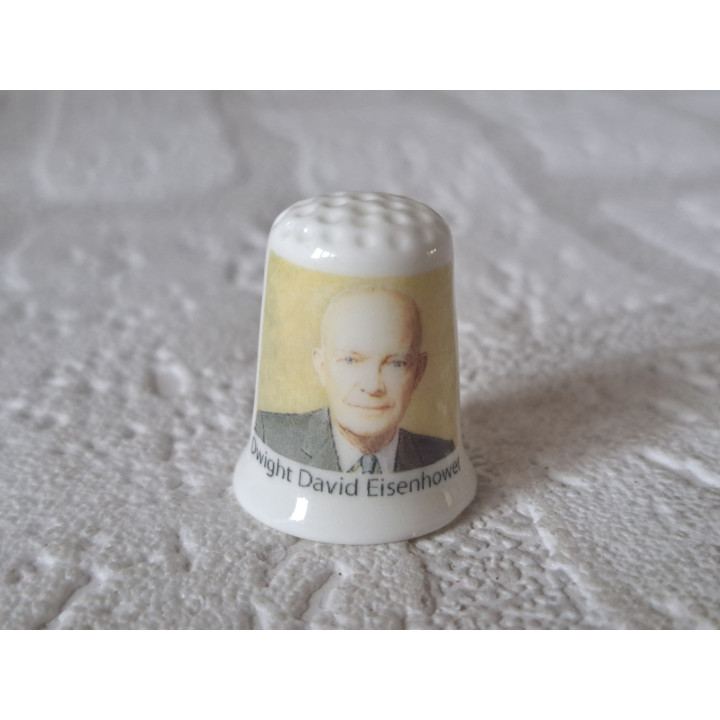 Dwight Eisenhower 34e president van USA vingerhoedje Dwight Eisenhower 34e president van USA vingerhoedje