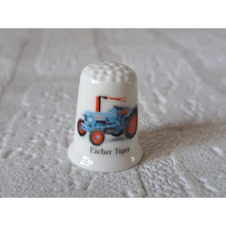Eicher Tiger tractor landbouwvoertuig vingerhoedje - Verzamelobject