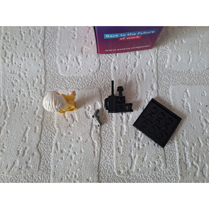 Doc Brown Minifiguur Back to the future Kopf block KF1932 - Kopf Doc Brown Minifiguur Back to the future Kopf block KF1932 - Kopf