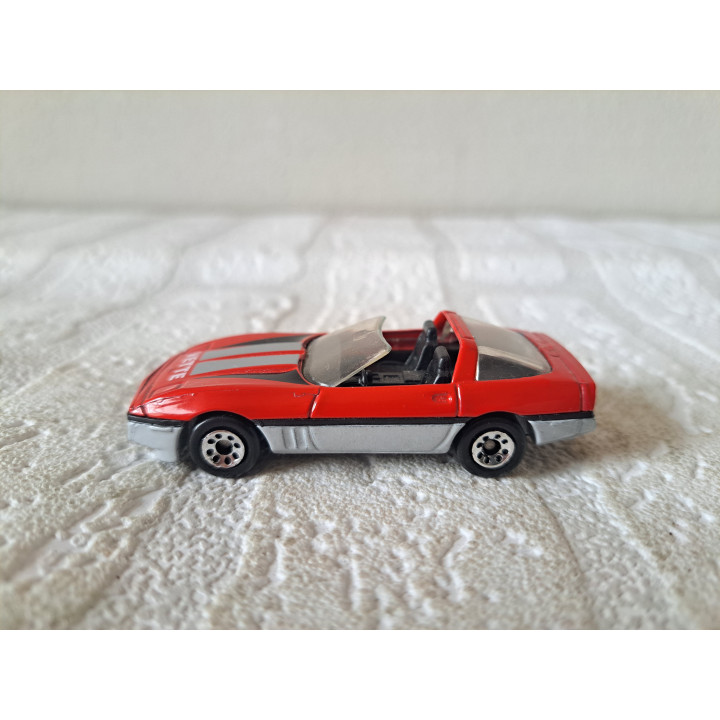 Chevrolet Corvette cabrio 1984 1:56 Matchbox, metaal - modelauto