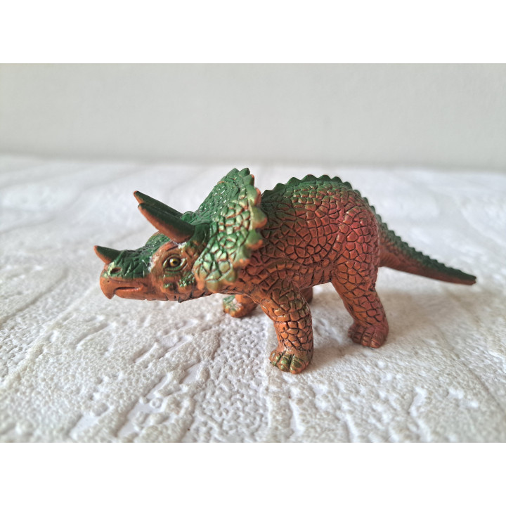 Rubber dinosaurus Triceratops 1993 2022248 10x3x4cm -  Dino