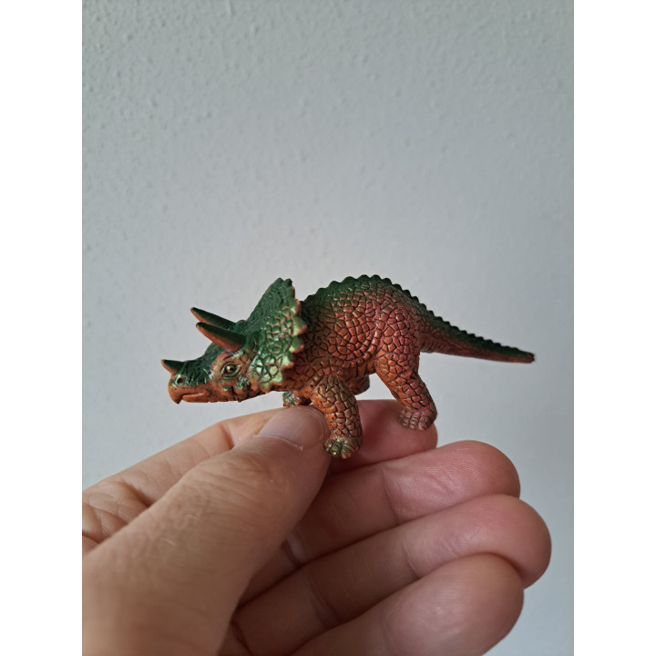 Rubber dinosaurus Triceratops 1993 2022248 10x3x4cm