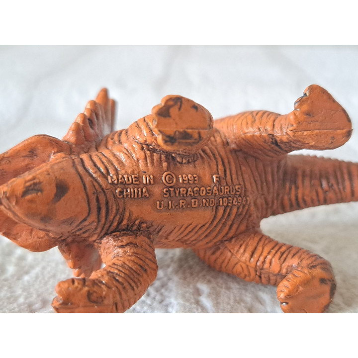 Rubber dinosaurus Styracosaurus 1993 1034941 8x3x4cm -  Dino