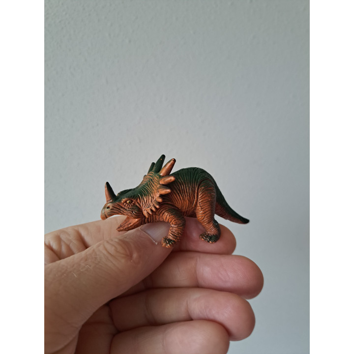 Rubber dinosaurus Styracosaurus 1993 1034941 8x3x4cm