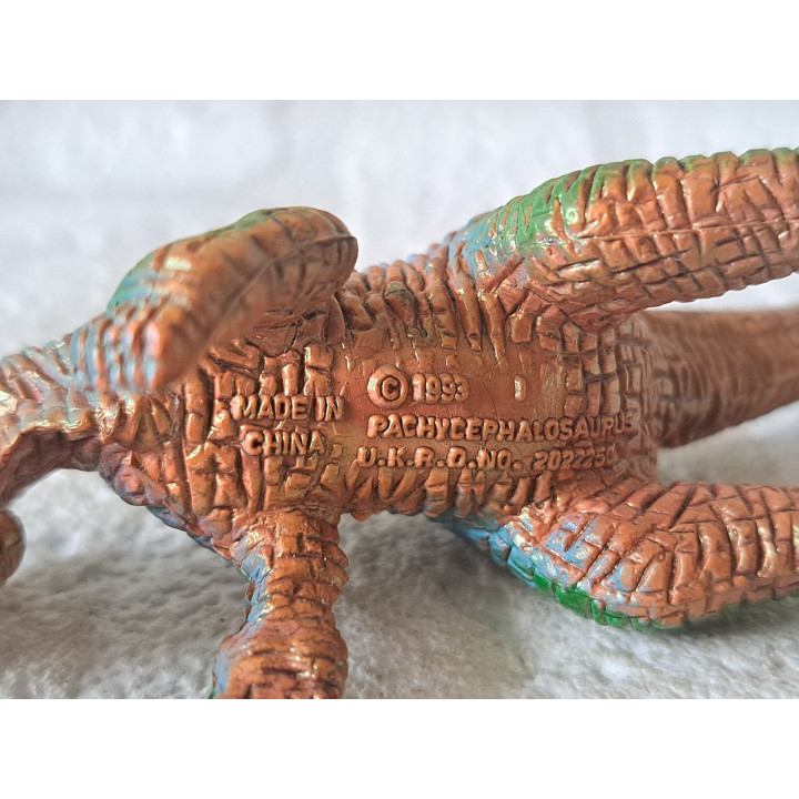 Rubber dinosaurus Pachycephalosaurus 1993 2022250 8.5x4x8cm -  Dino
