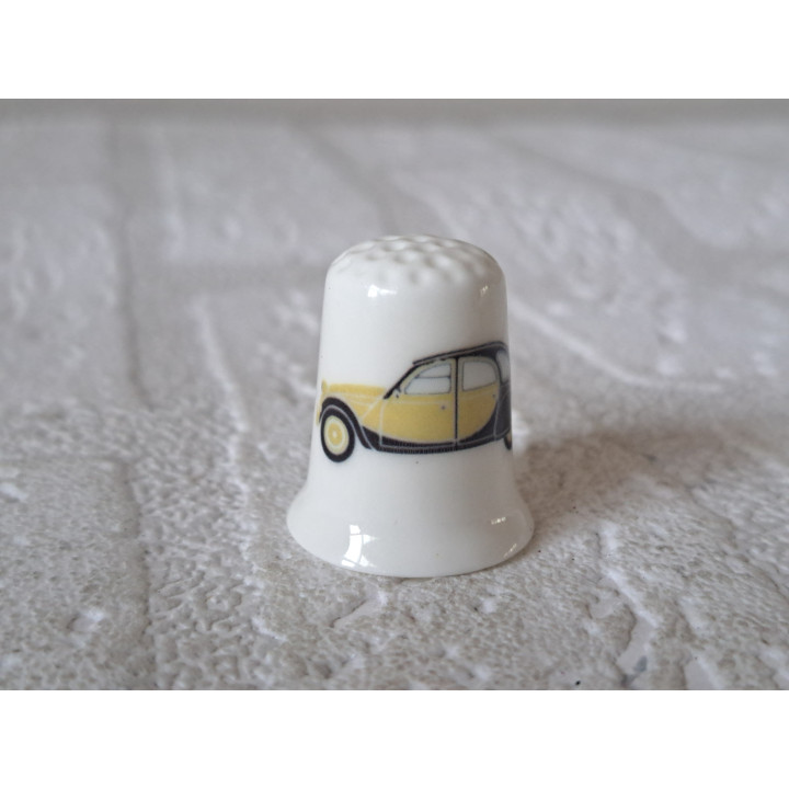 Geel-zwarte Citroen 2CV Charleston vingerhoedje